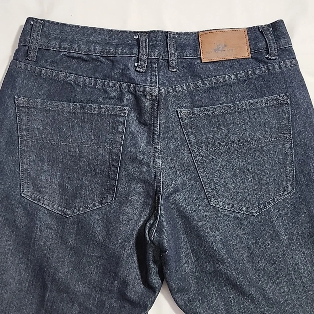 Beverly Hills Polo Club Mens Jeans  Size 32X30 Blue Dark Wash Straight Leg Denim
